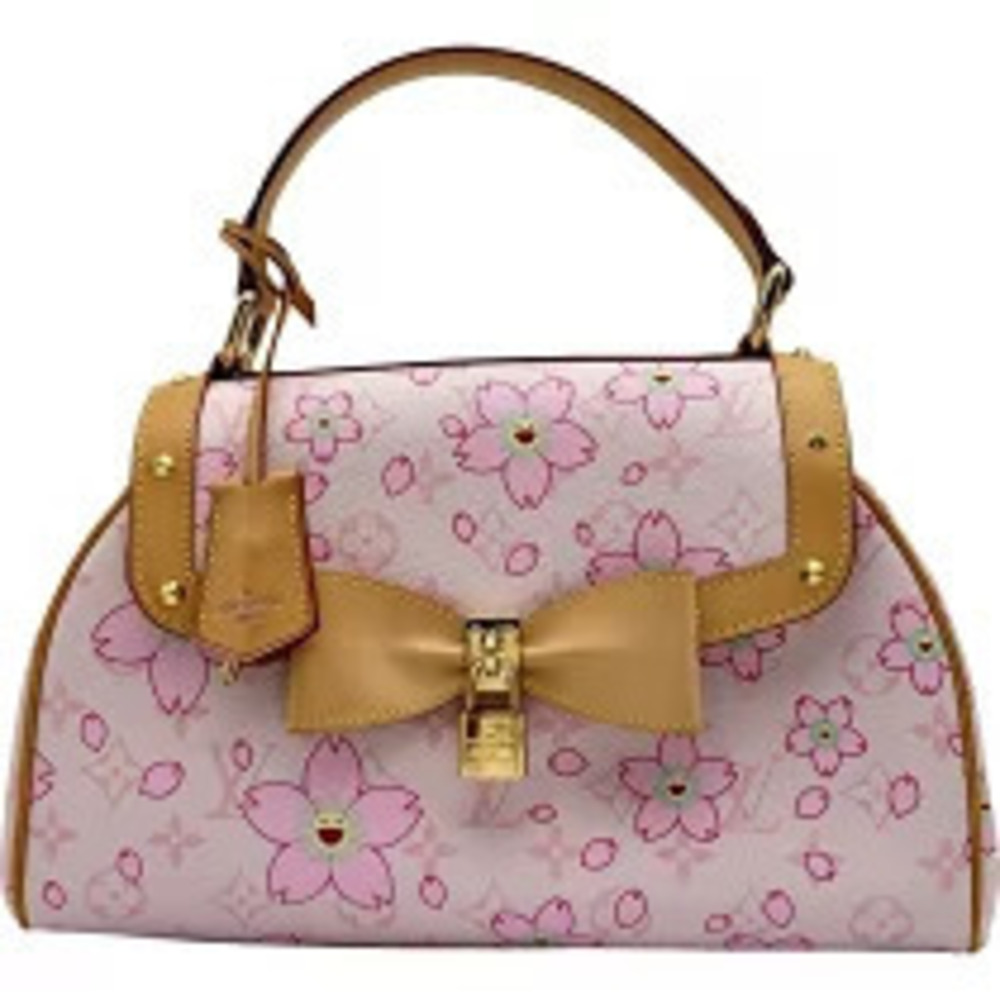 Louis Vuitton Sac Retro Pink Monogram Cherry Red Blossom Handbag